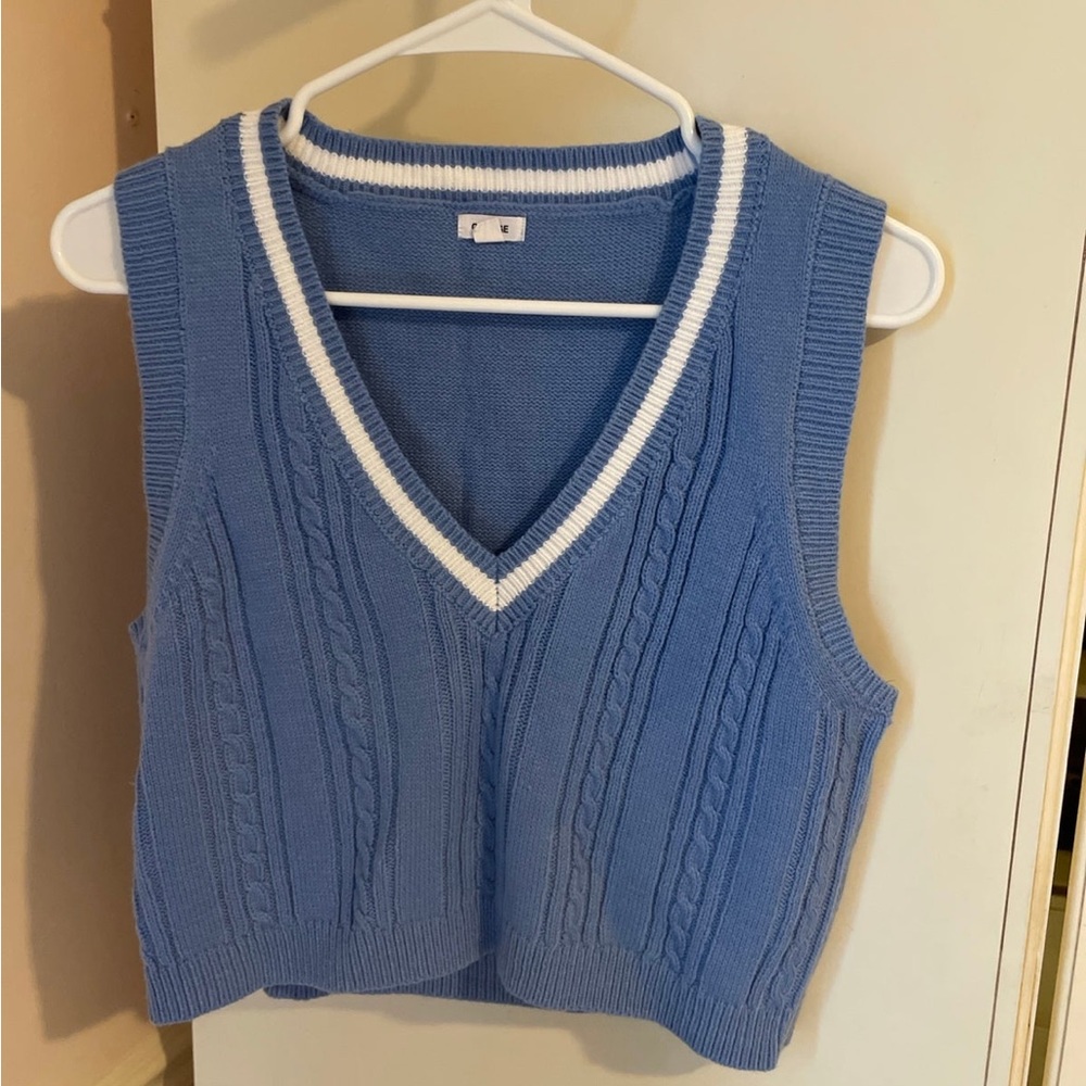 Garage blue sweater vest